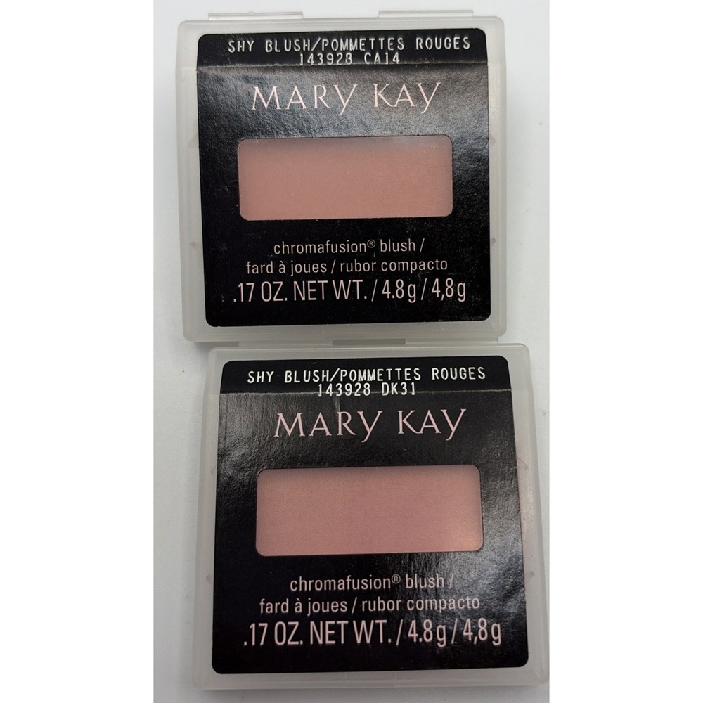 Mary Kay Chromafusion Blush Shy Blush 143928 -NEW Full Size Lot Of 2